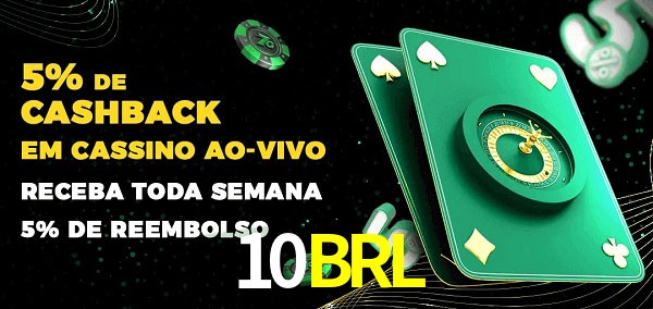 Promoções do cassino ao Vivo 10BRL